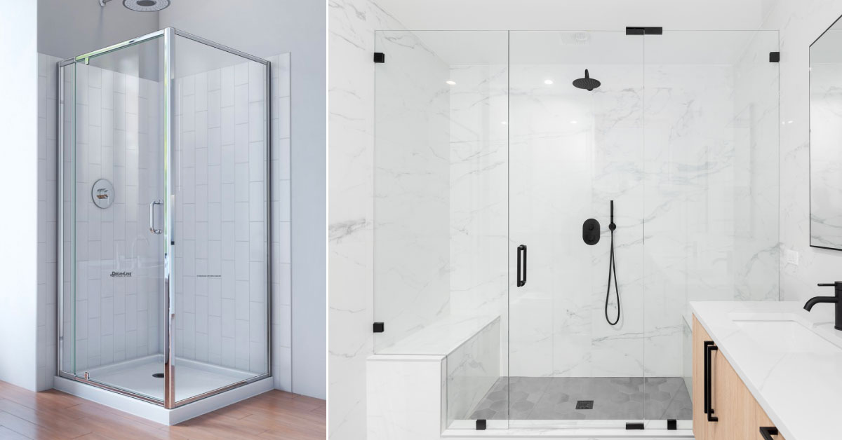 Prefabricated Shower Doors vs Custom Shower Doors