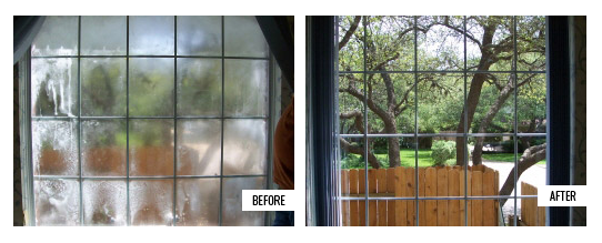 East Side Glass Before and After Window Repair